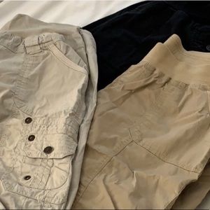 THREE Motherhood Maternity Cargo Bermuda Shorts